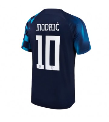 Chorvatsko Luka Modric #10 Venkovní Dres MS 2022 Krátkým Rukávem