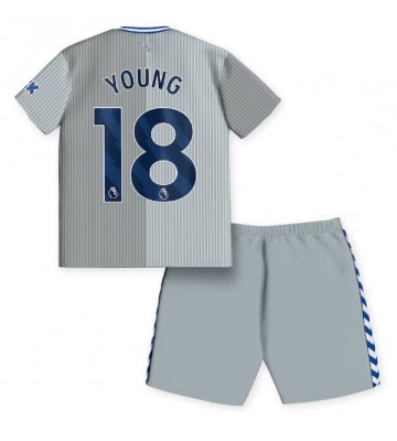 Everton Ashley Young #18 Alternativní dres komplet pro Děti 2023-24 Krátkým Rukávem (+ Krátké kalhoty)