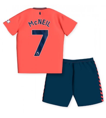 Everton Dwight McNeil #7 Venkovní dres komplet pro Děti 2023-24 Krátkým Rukávem (+ Krátké kalhoty)