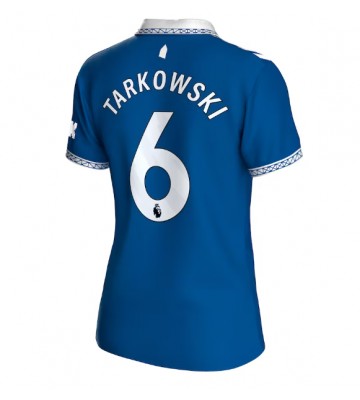 Everton James Tarkowski #6 Domácí Dres pro Dámy 2023-24 Krátkým Rukávem