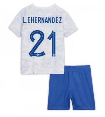 Francie Lucas Hernandez #21 Venkovní dres komplet pro Děti MS 2022 Krátkým Rukávem (+ Krátké kalhoty)