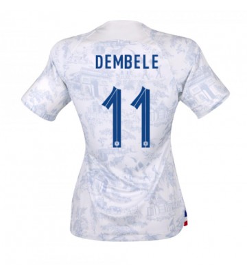 Francie Ousmane Dembele #11 Venkovní Dres pro Dámy MS 2022 Krátkým Rukávem