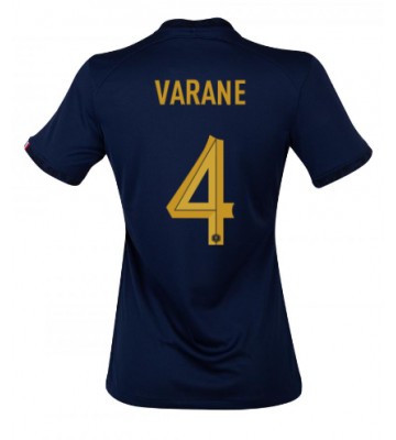 Francie Raphael Varane #4 Domácí Dres pro Dámy MS 2022 Krátkým Rukávem