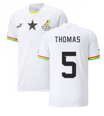 Ghana Thomas Partey #5 Domácí Dres MS 2022 Krátkým Rukávem