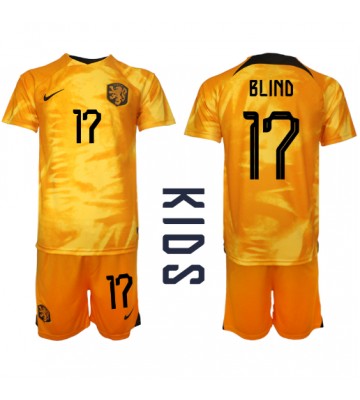 Holandsko Daley Blind #17 Domácí dres komplet pro Děti MS 2022 Krátkým Rukávem (+ Krátké kalhoty)