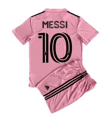 Inter Miami Lionel Messi #10 Domácí dres komplet pro Děti 2023-24 Krátkým Rukávem (+ Krátké kalhoty)