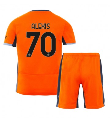 Inter Milan Alexis Sanchez #70 Alternativní dres komplet pro Děti 2023-24 Krátkým Rukávem (+ Krátké kalhoty)