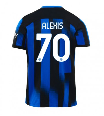 Inter Milan Alexis Sanchez #70 Domácí Dres 2023-24 Krátkým Rukávem