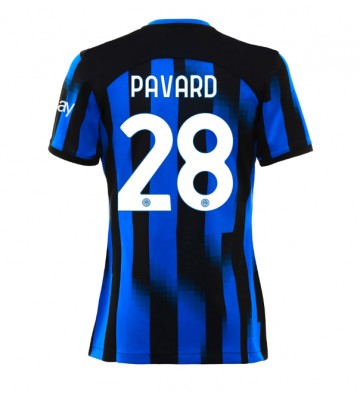 Inter Milan Benjamin Pavard #28 Domácí Dres pro Dámy 2023-24 Krátkým Rukávem