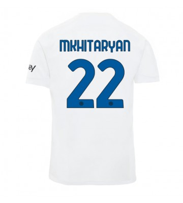 Inter Milan Henrikh Mkhitaryan #22 Venkovní Dres 2023-24 Krátkým Rukávem