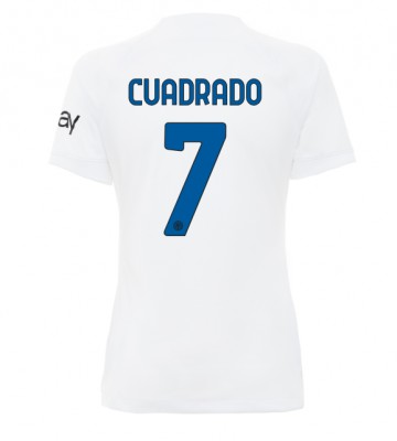 Inter Milan Juan Cuadrado #7 Venkovní Dres pro Dámy 2023-24 Krátkým Rukávem