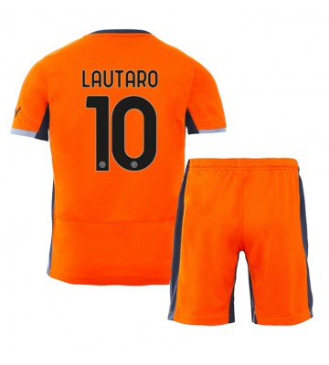 Inter Milan Lautaro Martinez #10 Alternativní dres komplet pro Děti 2023-24 Krátkým Rukávem (+ Krátké kalhoty)
