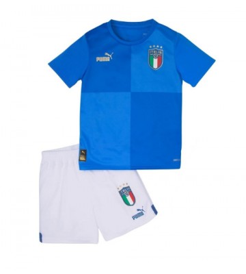 Itálie Domácí dres komplet pro Děti 2022 Krátkým Rukávem (+ Krátké kalhoty)