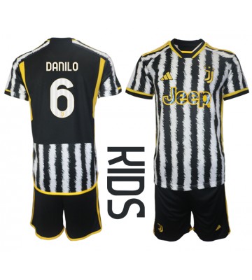 Juventus Danilo Luiz #6 Domácí dres komplet pro Děti 2023-24 Krátkým Rukávem (+ Krátké kalhoty)