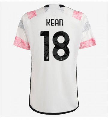 Juventus Moise Kean #18 Venkovní Dres 2023-24 Krátkým Rukávem