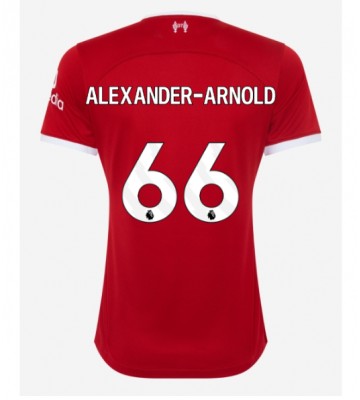 Liverpool Alexander-Arnold #66 Domácí Dres pro Dámy 2023-24 Krátkým Rukávem