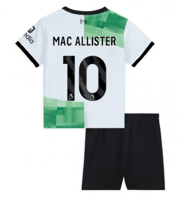 Liverpool Alexis Mac Allister #10 Venkovní dres komplet pro Děti 2023-24 Krátkým Rukávem (+ Krátké kalhoty)