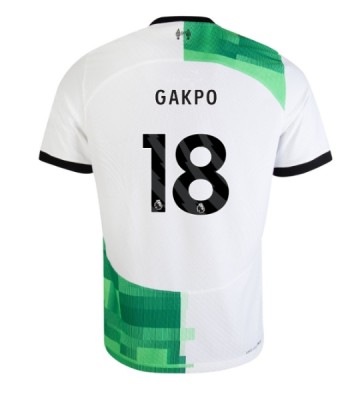 Liverpool Cody Gakpo #18 Venkovní Dres 2023-24 Krátkým Rukávem