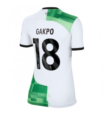 Liverpool Cody Gakpo #18 Venkovní Dres pro Dámy 2023-24 Krátkým Rukávem