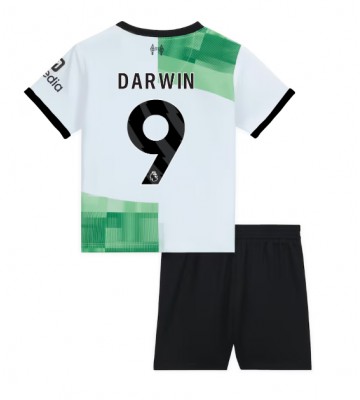 Liverpool Darwin Nunez #9 Venkovní dres komplet pro Děti 2023-24 Krátkým Rukávem (+ Krátké kalhoty)