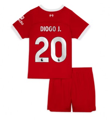 Liverpool Diogo Jota #20 Domácí dres komplet pro Děti 2023-24 Krátkým Rukávem (+ Krátké kalhoty)