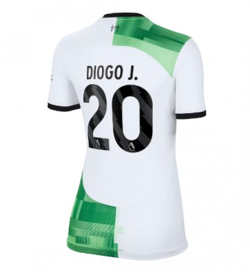 Liverpool Diogo Jota #20 Venkovní Dres pro Dámy 2023-24 Krátkým Rukávem