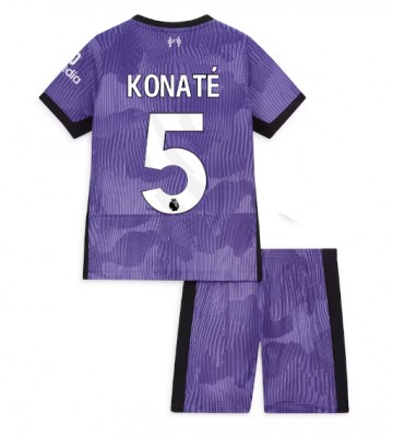 Liverpool Ibrahima Konate #5 Alternativní dres komplet pro Děti 2023-24 Krátkým Rukávem (+ Krátké kalhoty)