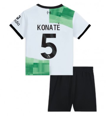 Liverpool Ibrahima Konate #5 Venkovní dres komplet pro Děti 2023-24 Krátkým Rukávem (+ Krátké kalhoty)