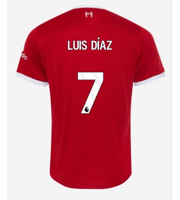 Liverpool Luis Diaz #7 Domácí Dres 2023-24 Krátkým Rukávem