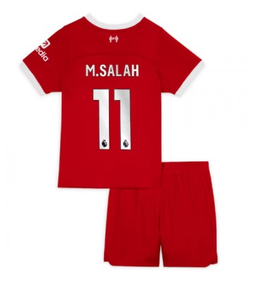 Liverpool Mohamed Salah #11 Domácí dres komplet pro Děti 2023-24 Krátkým Rukávem (+ Krátké kalhoty)