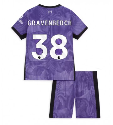 Liverpool Ryan Gravenberch #38 Alternativní dres komplet pro Děti 2023-24 Krátkým Rukávem (+ Krátké kalhoty)