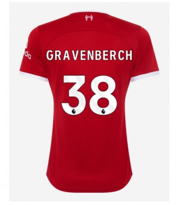 Liverpool Ryan Gravenberch #38 Domácí Dres pro Dámy 2023-24 Krátkým Rukávem