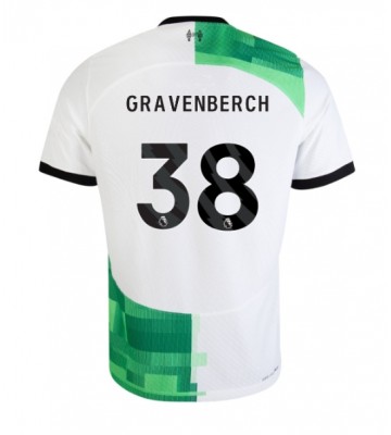 Liverpool Ryan Gravenberch #38 Venkovní Dres 2023-24 Krátkým Rukávem