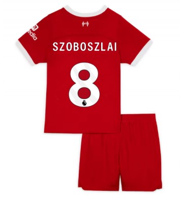 Liverpool Szoboszlai Dominik #8 Domácí dres komplet pro Děti 2023-24 Krátkým Rukávem (+ Krátké kalhoty)