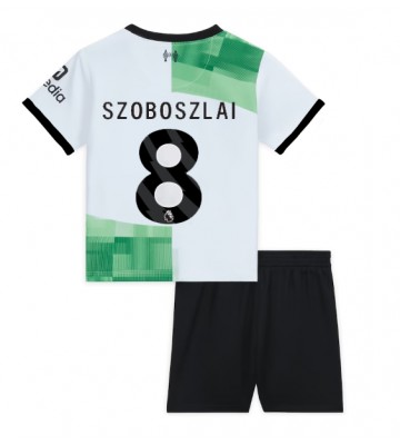 Liverpool Szoboszlai Dominik #8 Venkovní dres komplet pro Děti 2023-24 Krátkým Rukávem (+ Krátké kalhoty)