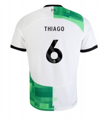 Liverpool Thiago Alcantara #6 Venkovní Dres 2023-24 Krátkým Rukávem
