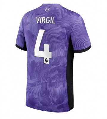 Liverpool Virgil van Dijk #4 Alternativní Dres 2023-24 Krátkým Rukávem