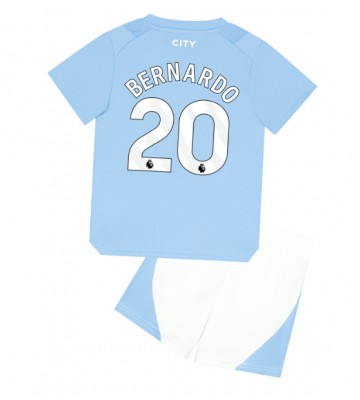 Manchester City Bernardo Silva #20 Domácí dres komplet pro Děti 2023-24 Krátkým Rukávem (+ Krátké kalhoty)