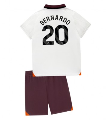 Manchester City Bernardo Silva #20 Venkovní dres komplet pro Děti 2023-24 Krátkým Rukávem (+ Krátké kalhoty)