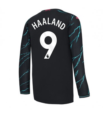 Manchester City Erling Haaland #9 Alternativní Dres 2023-24 Dlouhým Rukávem