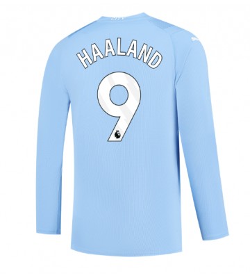 Manchester City Erling Haaland #9 Domácí Dres 2023-24 Dlouhým Rukávem