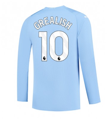 Manchester City Jack Grealish #10 Domácí Dres 2023-24 Dlouhým Rukávem