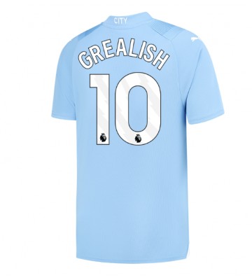 Manchester City Jack Grealish #10 Domácí Dres 2023-24 Krátkým Rukávem