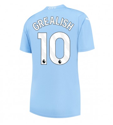 Manchester City Jack Grealish #10 Domácí Dres pro Dámy 2023-24 Krátkým Rukávem