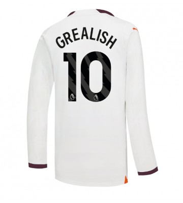 Manchester City Jack Grealish #10 Venkovní Dres 2023-24 Dlouhým Rukávem