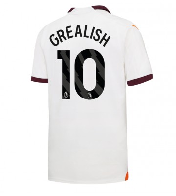 Manchester City Jack Grealish #10 Venkovní Dres 2023-24 Krátkým Rukávem