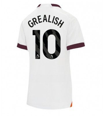 Manchester City Jack Grealish #10 Venkovní Dres pro Dámy 2023-24 Krátkým Rukávem