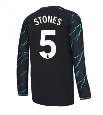 Manchester City John Stones #5 Alternativní Dres 2023-24 Dlouhým Rukávem