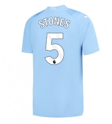 Manchester City John Stones #5 Domácí Dres 2023-24 Krátkým Rukávem