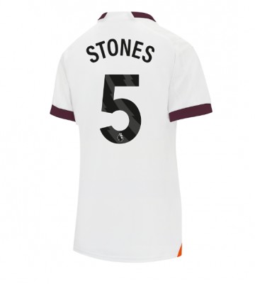 Manchester City John Stones #5 Venkovní Dres pro Dámy 2023-24 Krátkým Rukávem